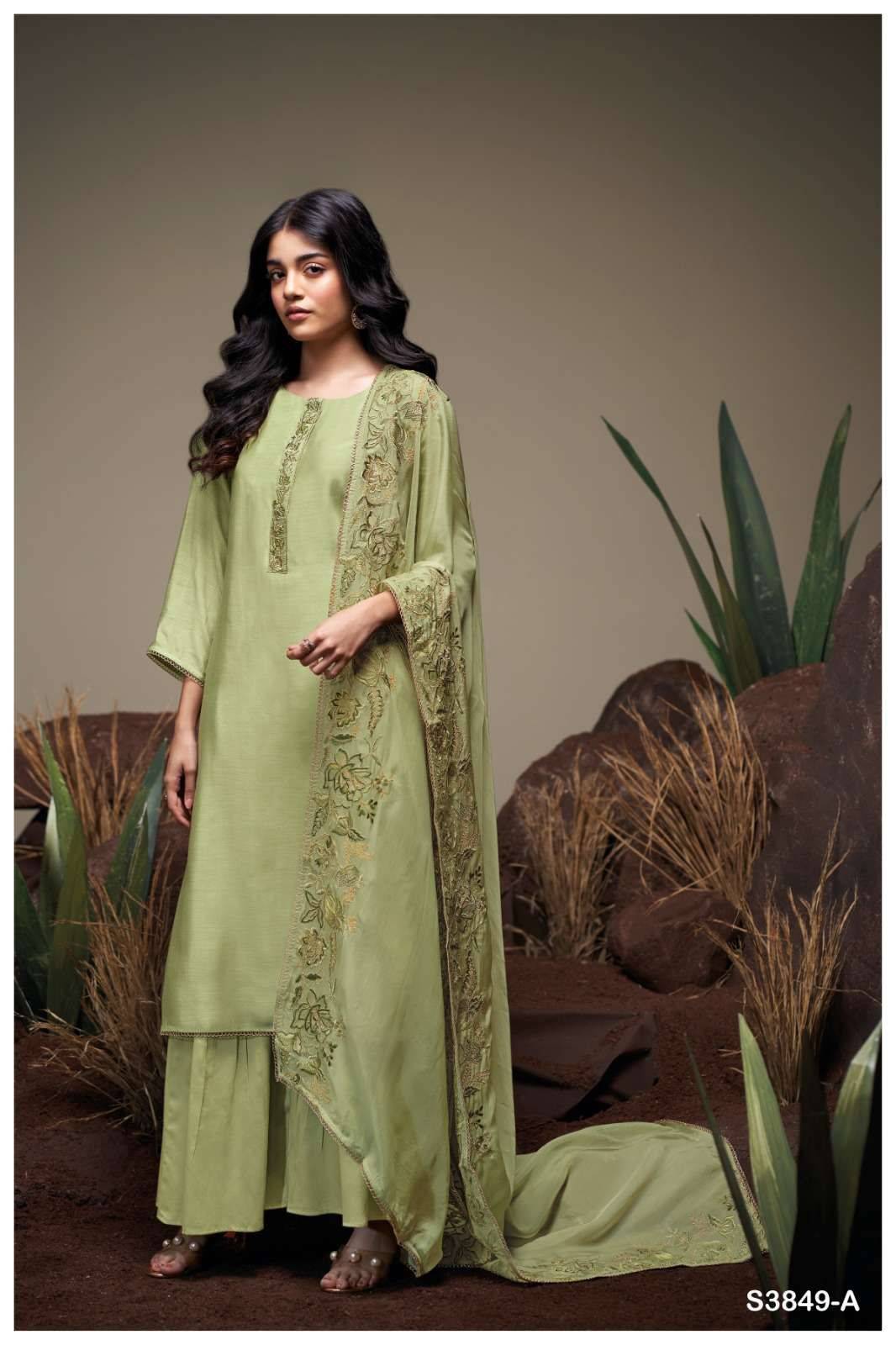 Ganga fayeth 3849 dress materials in wholesale rate